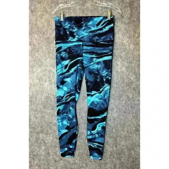 Lululemon Wunder Under Pant Marble Blue Size 10 - Picture 2 of 6